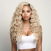 Blonde Curly Wavy Wig
